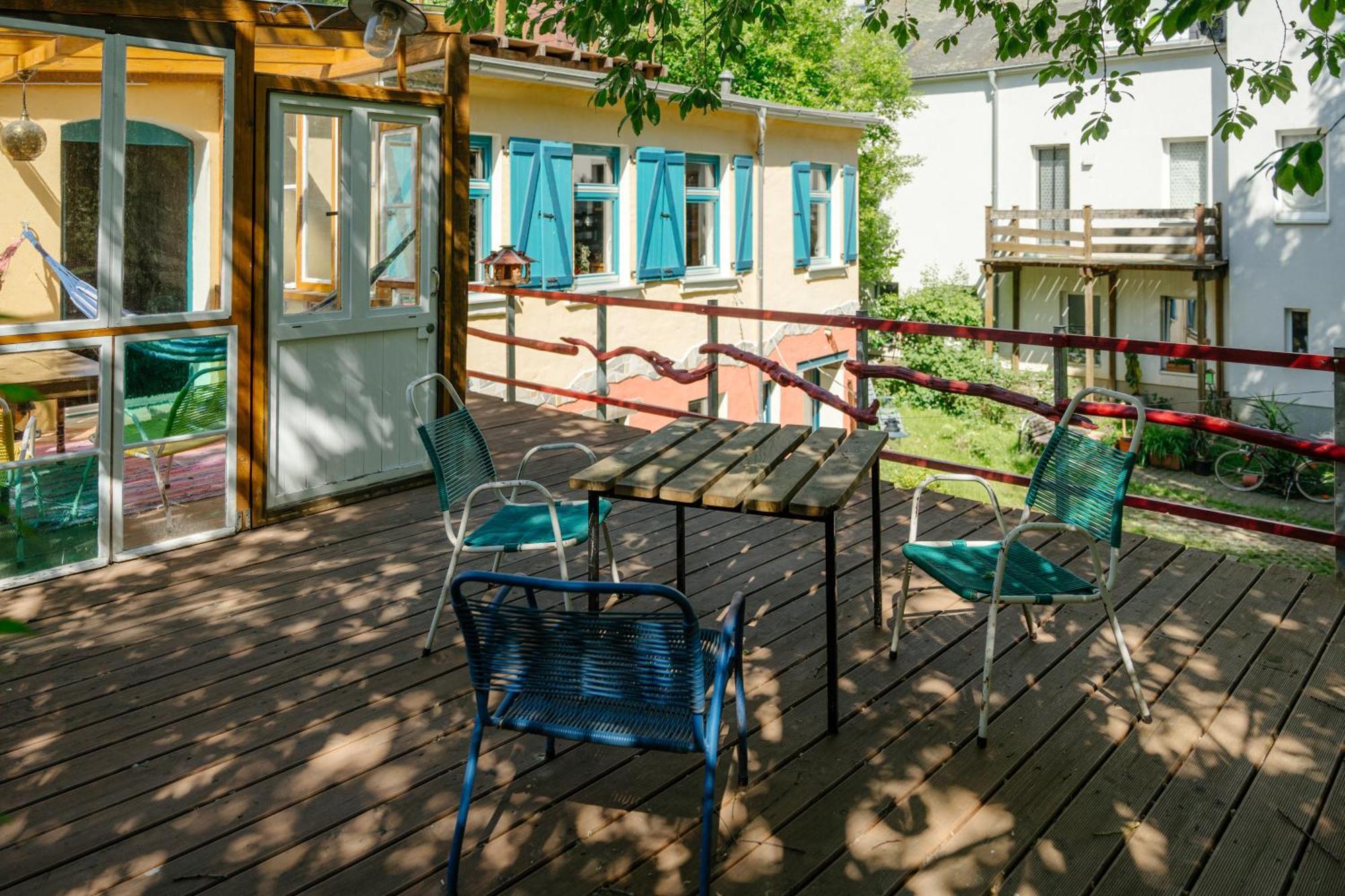 The Upholstery Tinyhouse Deluxe Eco Chalet Kreativ Citynah 开姆尼茨 外观 照片