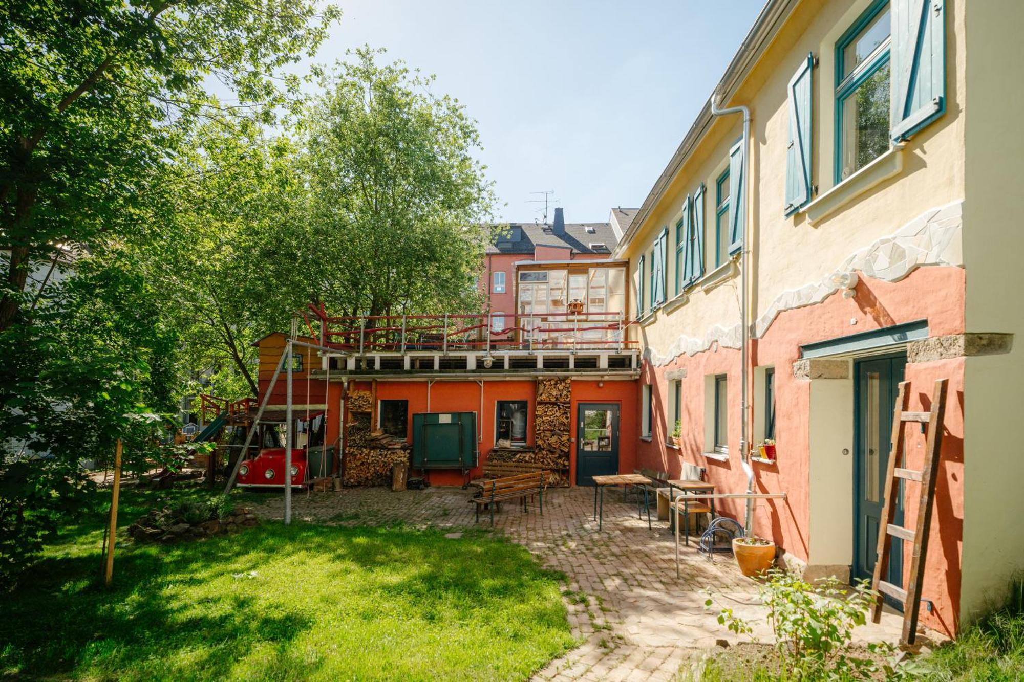 The Upholstery Tinyhouse Deluxe Eco Chalet Kreativ Citynah 开姆尼茨 外观 照片