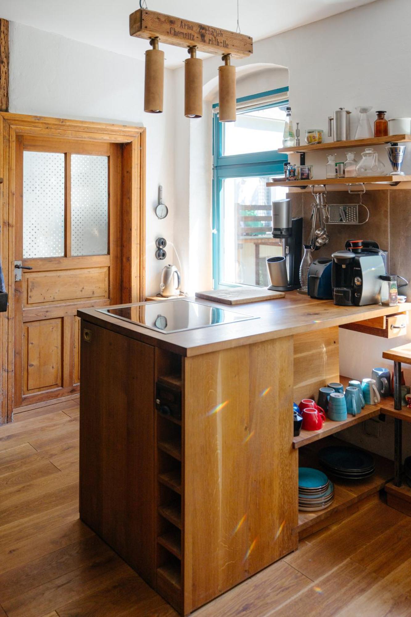 The Upholstery Tinyhouse Deluxe Eco Chalet Kreativ Citynah 开姆尼茨 外观 照片