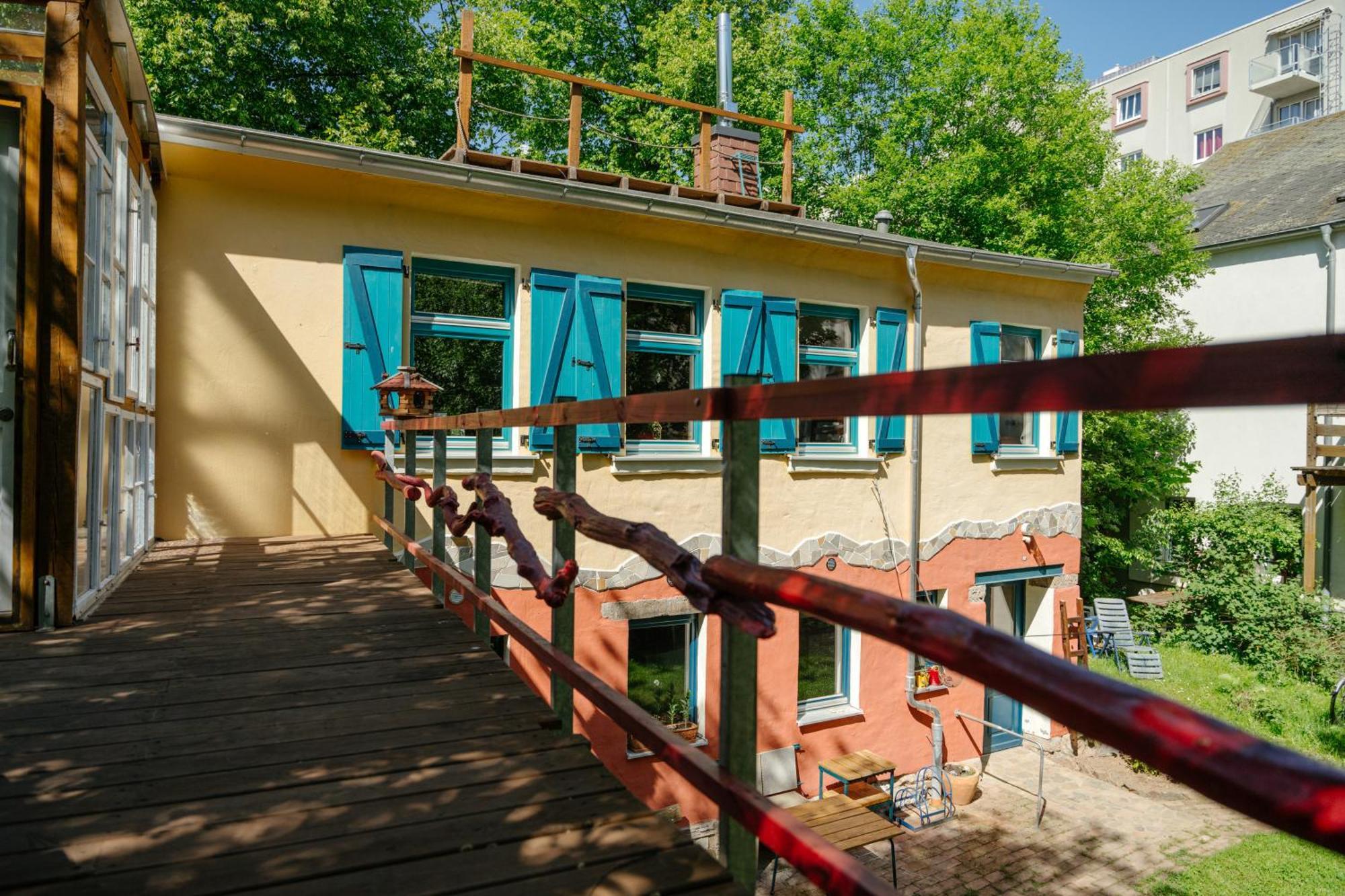 The Upholstery Tinyhouse Deluxe Eco Chalet Kreativ Citynah 开姆尼茨 外观 照片